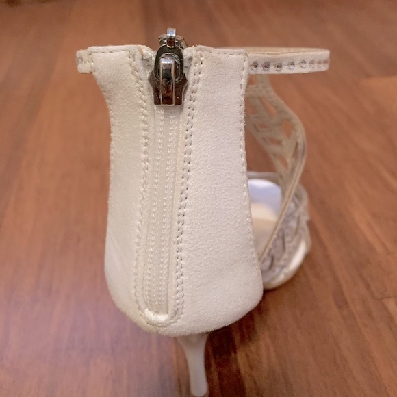 White Embellished Heels - Picture 5 of 5
